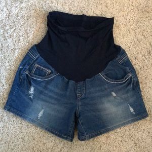 Denim Maternity Shorts